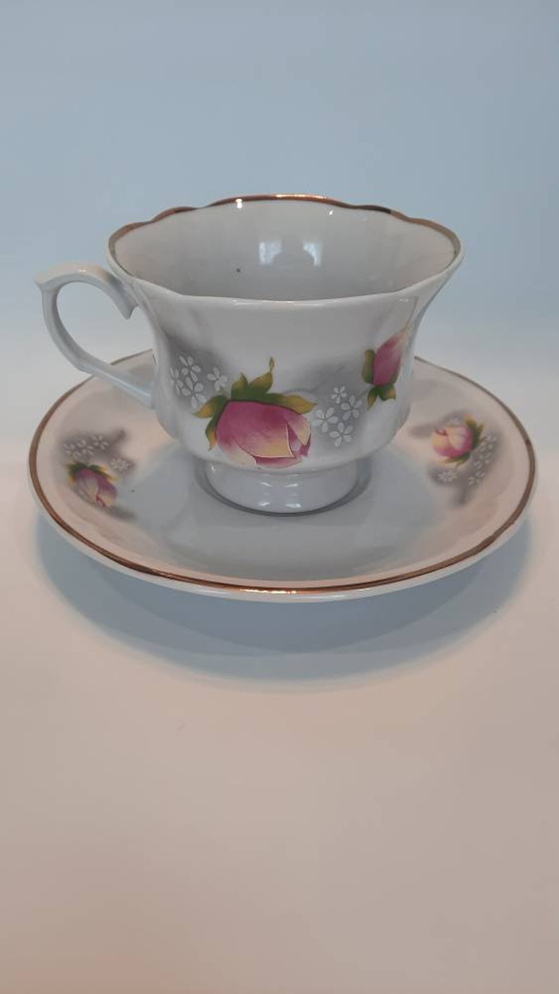 Vintage Tea Set, Soviet Ukraine Korosten Porcelain Tea Set , Creamer