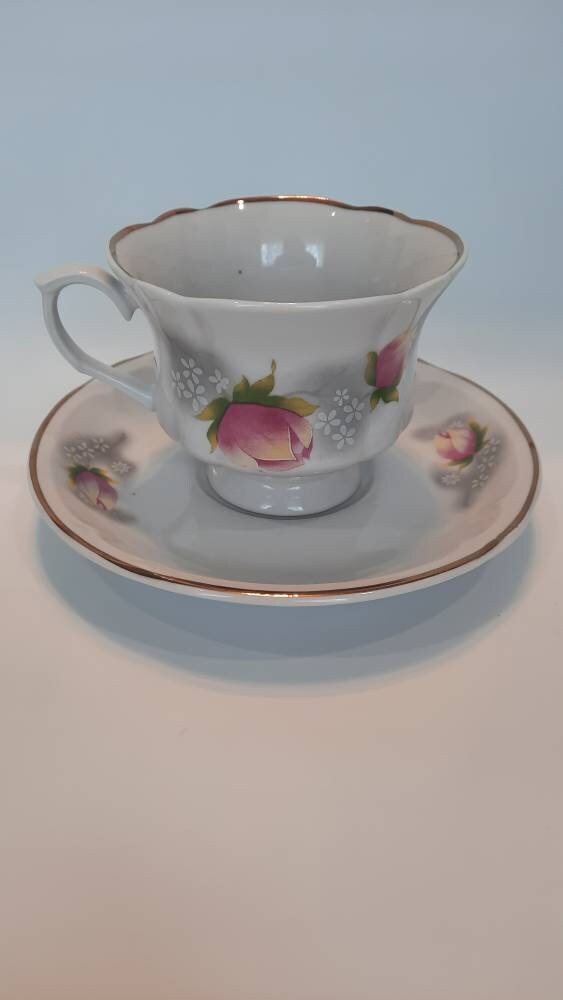 Vintage Tea Set, Soviet Ukraine Korosten Porcelain Tea Set , Creamer