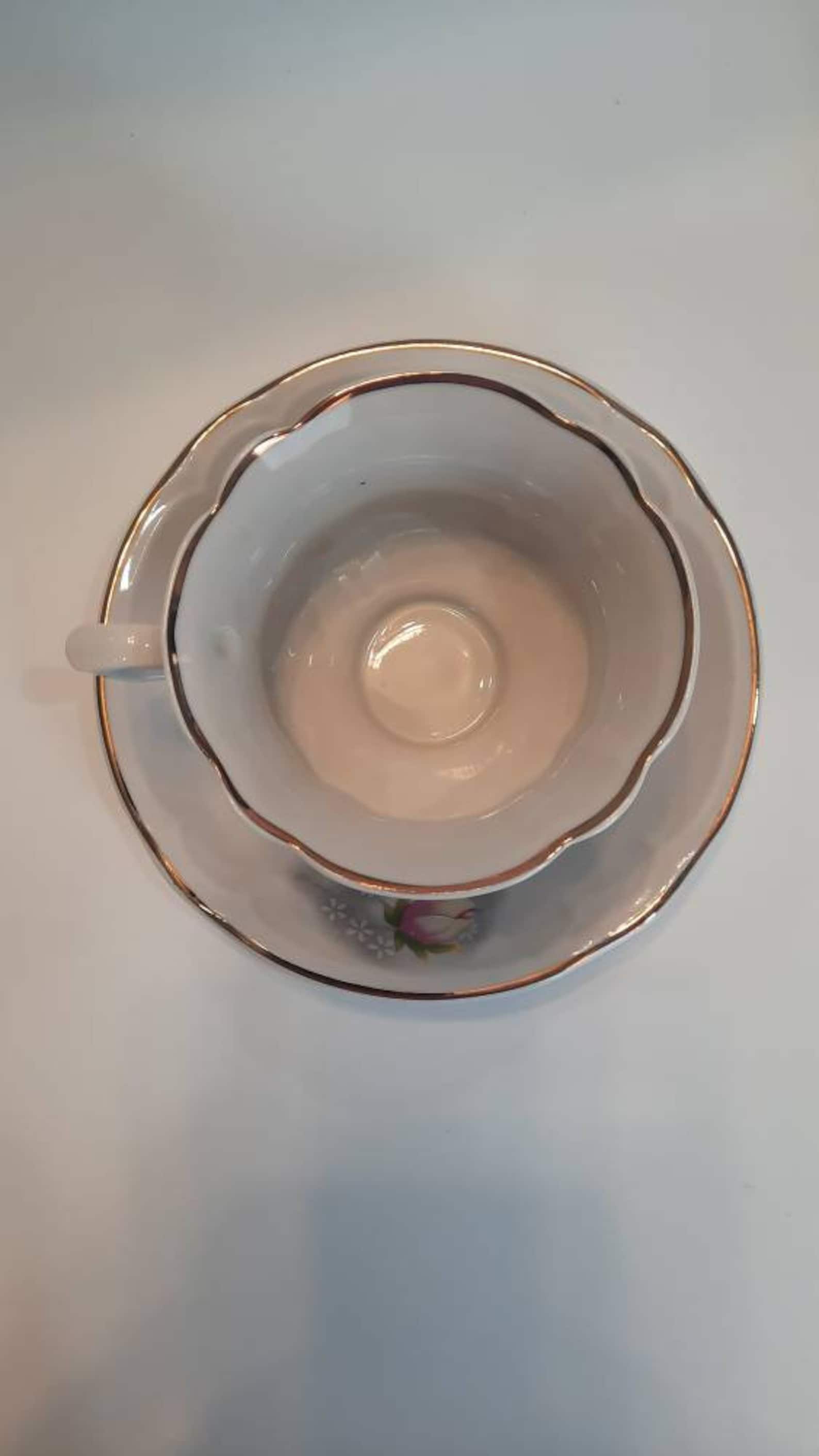 Vintage Tea Set, Soviet Ukraine Korosten Porcelain Tea Set , Creamer