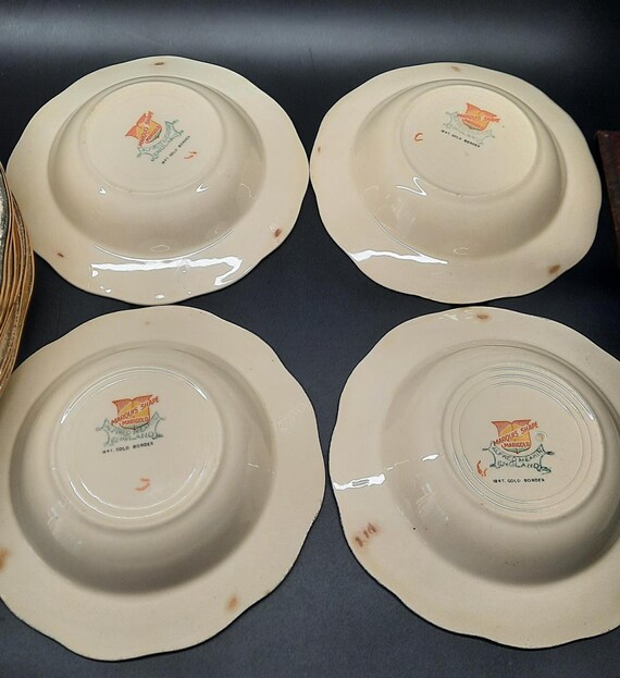 Vintage Alfred Meakin Marigold Paisley Bone China Set