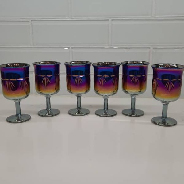 Carnival Glass Shot Glass Etsy