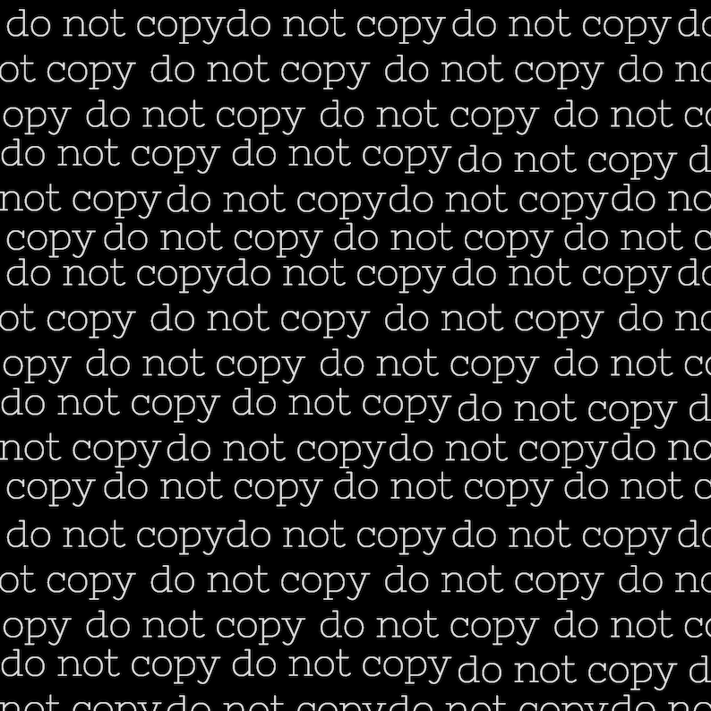 Do Not Copy/watermark Png Etsy