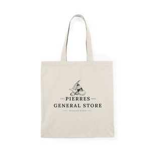 Bolsa de mano de la tienda general de Stardew Valley Pierres / Bolsa de Stardew Pelican Town / Bolsa de mano SDV con estética de granjero vintage / Regalo único para jugadores imagen 2