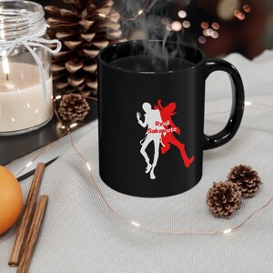 Persona 5 Ryuji Sakamoto Tasse de crâne | Tasse à café Persona Royale | Idée cadeau Jrpg unique | Tasse P5R Sakura Café Leblanc | Tasse de voleurs fantômes