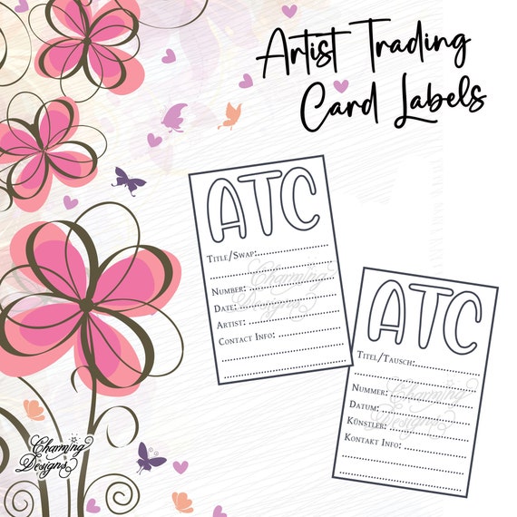 Designs and Patterns ATC Package / Artist Trading Card Backgrounds