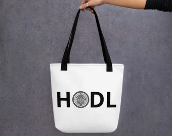 Ethereum Crypto Cryptocurrency Black and White purse Tote bag gift