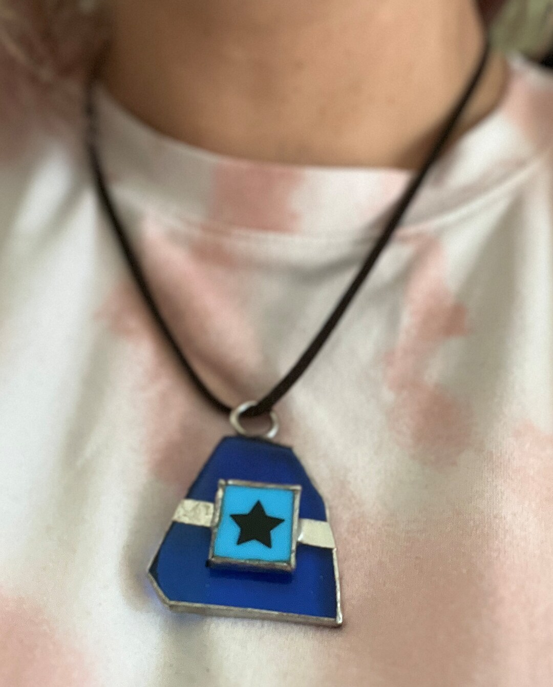 Upcycled Scrabble & Stained Glass Necklace/monocle/suncatcher Etsy