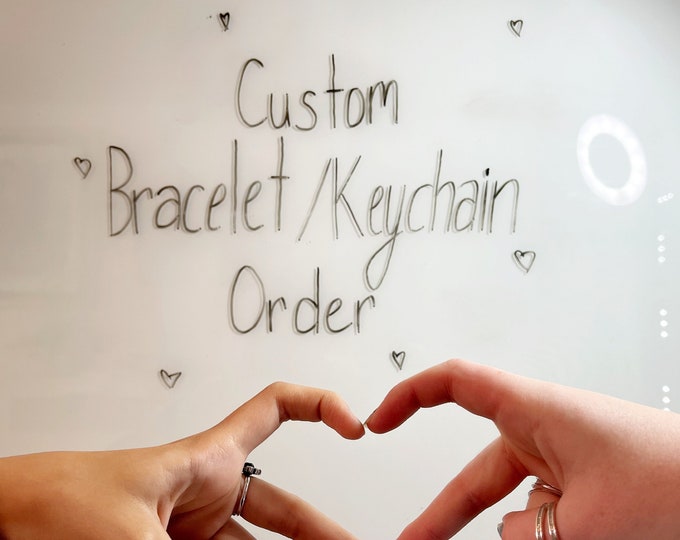 Kpop Custom Bracelets/Keychains