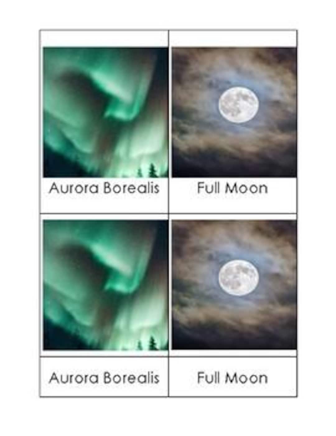 Celestial Sights 3-part Card Set - Etsy