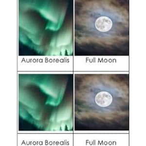 Juego de cartas de 3 partes Celestial Sights
