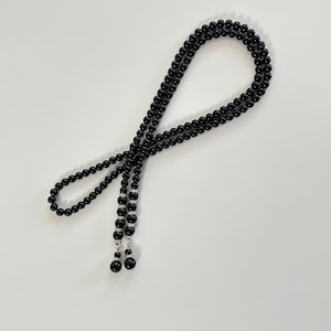 Black Beaded Dress Belt