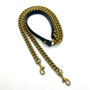 Bandoulière en cuir avec bandoulière, chaîne d'épaule en argent de haute qualité, sangle de remplacement tissée pour sac à main en or, accessoires de sac à faire soi-même, cadeau pour elle