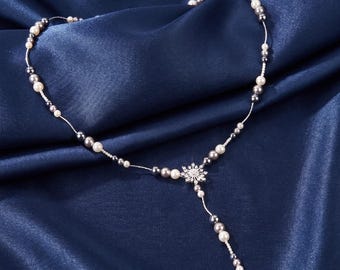 Elegant Pearls Waist Belt for Women Outfit,  Rhinestone Thin Waist Chain for Party, Silver Bridal Belt, Gold Belly Chain, Gift for Wife, Mom