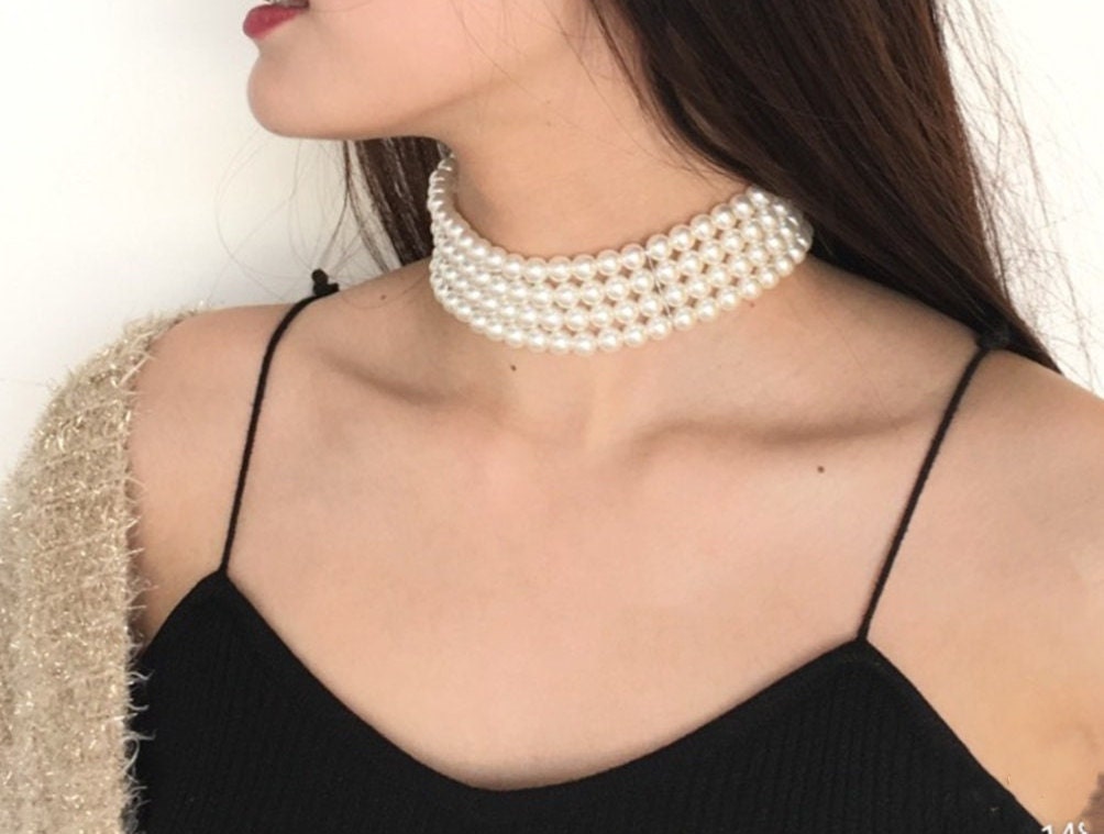 Womens Personality Statement Choker Necklace 43 Lace Flower Styles With  Pearl Accents From Widesupplier, $0.82