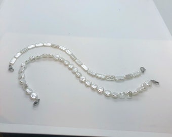 Baroque Pearl Bra Strap, Unique Disc Pearls Chain for Dress, Elegant Bridal Jewelry, Shoulder Strap Replacement Alternative, Gift for Her