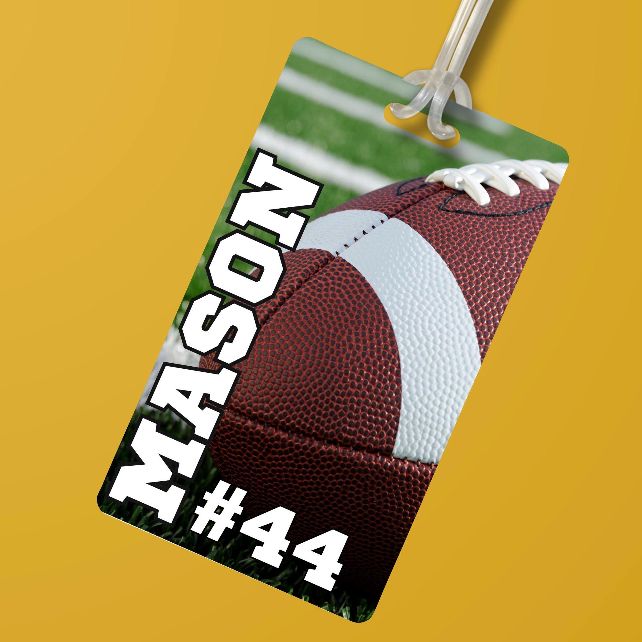 Packer Tag Name Personalized Football Bag Tag Sports Team Luggage Tag for Player ...