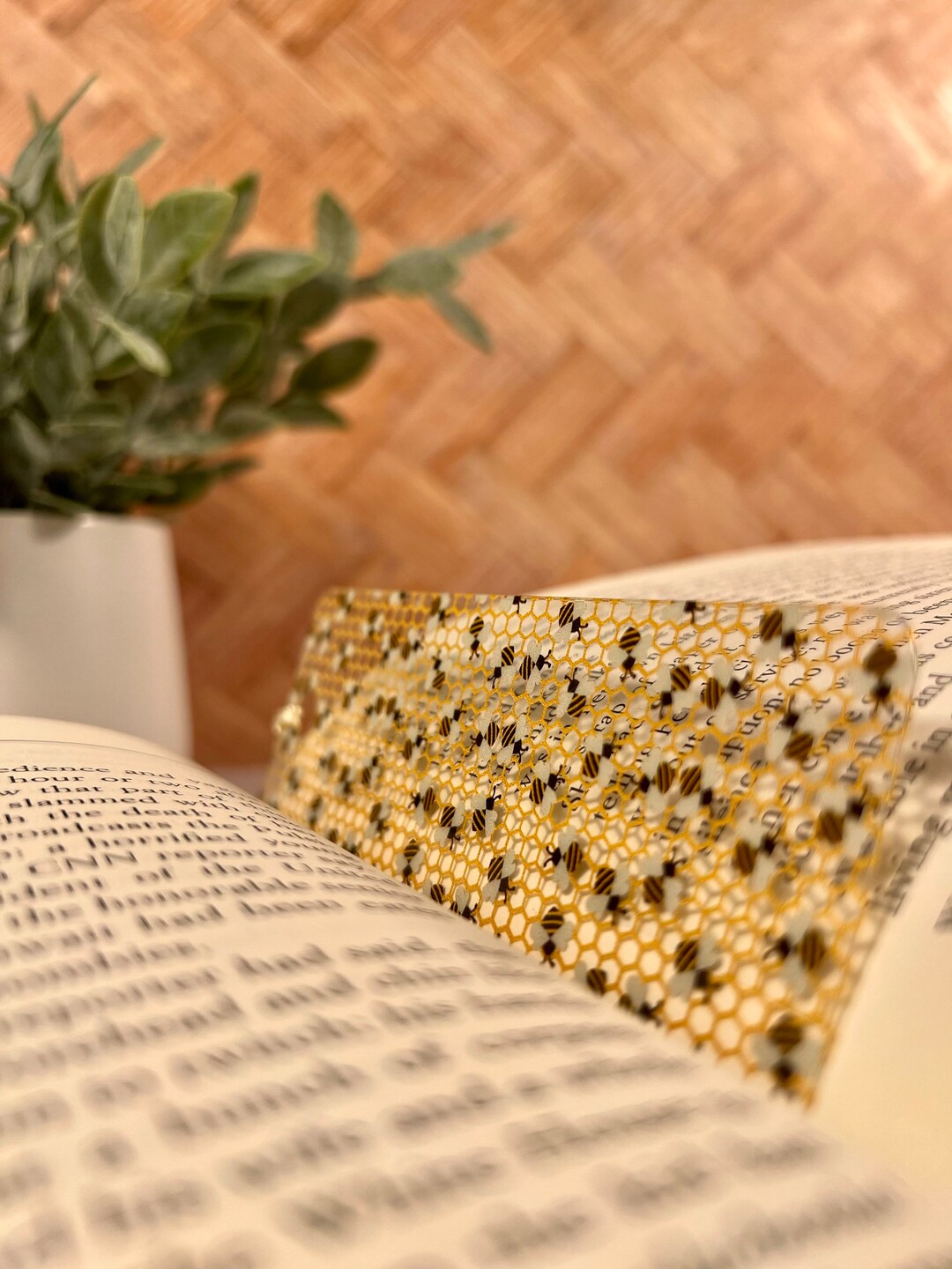 Honey Bee Bookmark for Nature Lovers With Tassel Handmade Gift Book ...