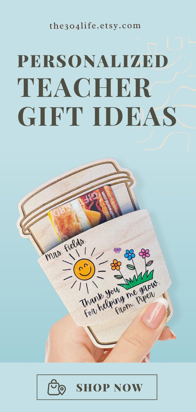 Idea regalo per insegnanti di Natale, porta biglietti da visita per caffè, regalo di ringraziamento per insegnanti di classe pre-scolare, regalo di fine semestre per assistenti insegnanti, regalo di Natale immagine 9