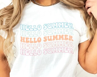Last Day of School Shirt End of Year Gift for Teacher Appreciation Shirt Funny Last Day of School Tee End of School T-Shirt Hello Summer Tee