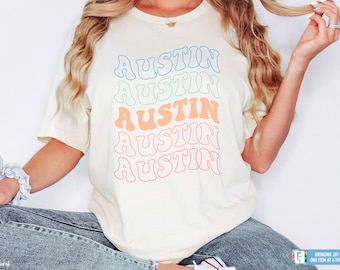 Groovy Austin Bachelorette Party Shirt Austin Retro Bachelorette Tee Austin Girl's Trip Shirt Austin Bachelorette Shirts Austin Texas Gift