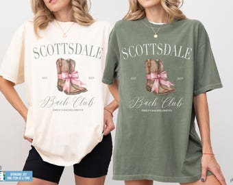 Scottsdale Bachelorette Party Shirt Comfort Colors Scottsdale Bachelorette Tee Scottsdale Girls Trip Scottsdale Girls Weekend Tee Matching