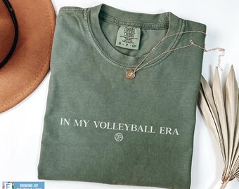 Comfort Colors Volleyball Shirt In My Volleyball Era T-Shirt Volleyball Gift for Volleyball Player Varsity Volleyball Christmas Gift Women