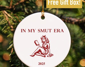 Smut Book Lover Ornament Book worm Gifts Reading Spicy Books Ornament Smut Book Spicy Reader Book Ornament Reading Club Ornament Book Club