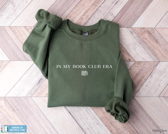 Book Club Sweatshirt Vintage Aesthetic Book Club Tee In My Book Club Era Gift for Reading Lover Minimalist Books Reading T-Shirt Book Love