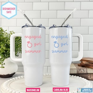 Engagement Gifts for Her New Bride 40 oz Tumbler Gift for Bride Engaged Friend Bridal Shower Gift for Bride to Be Cute Mrs Gift for Wedding