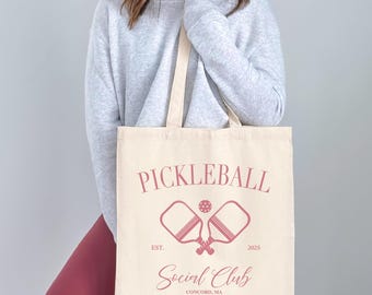 Custom Pickleball Tote Bag Pickleball Gifts for Pickleball Bachelorette Party Favor Personalized Pickleball Bag Pickleball Club Tote Funny