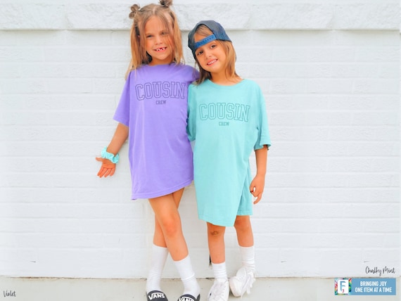 Cousin Crew Shirts for Kids, Big Cousin Shirts Comfort Colors Matching Family Trip Shirts Vacation Tee New to the Cousin Crew Shirts Adult