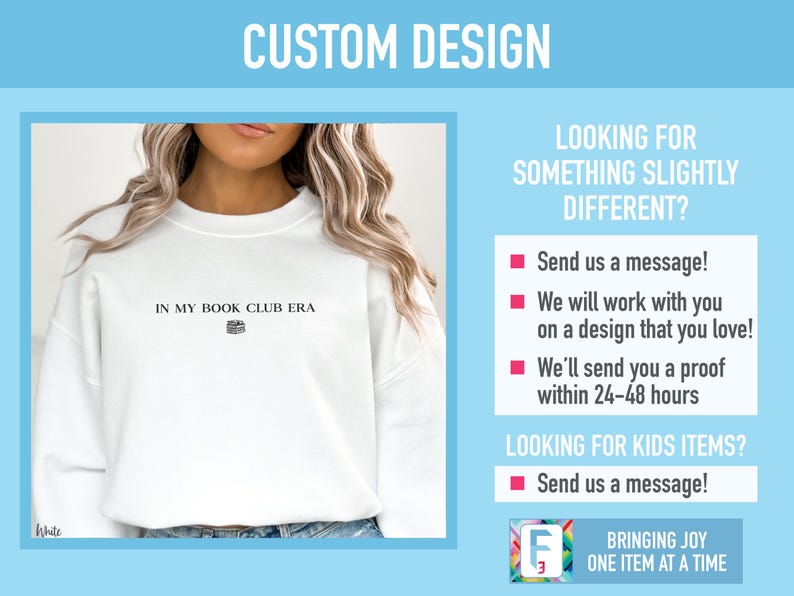 custom book club shirt