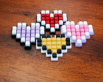 8-Bit Heart Fidget Clicker | Pixel Gaming Desk Toy
