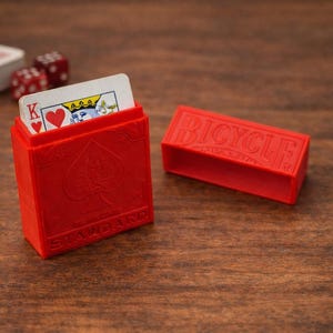 Bicycle Playing Card Holder – 3D Printed Poker Deck Storage image 1