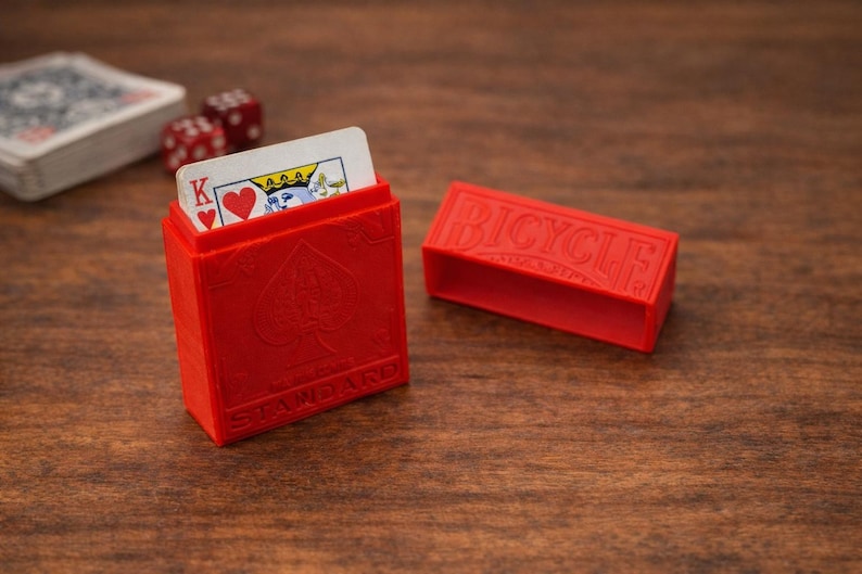 Bicycle Playing Card Holder – 3D Printed Poker Deck Storage image 1