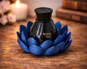 Lily Pad Ink Bottle Holder | 3D Printed Fountain Pen Accessory
