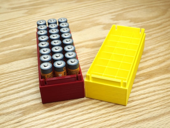 AA Battery Box Organizer Battery Battery Storage Box Sleek Design