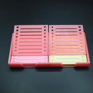 Personalized Double Sticky Note Holder – Custom Color Desk Organizer