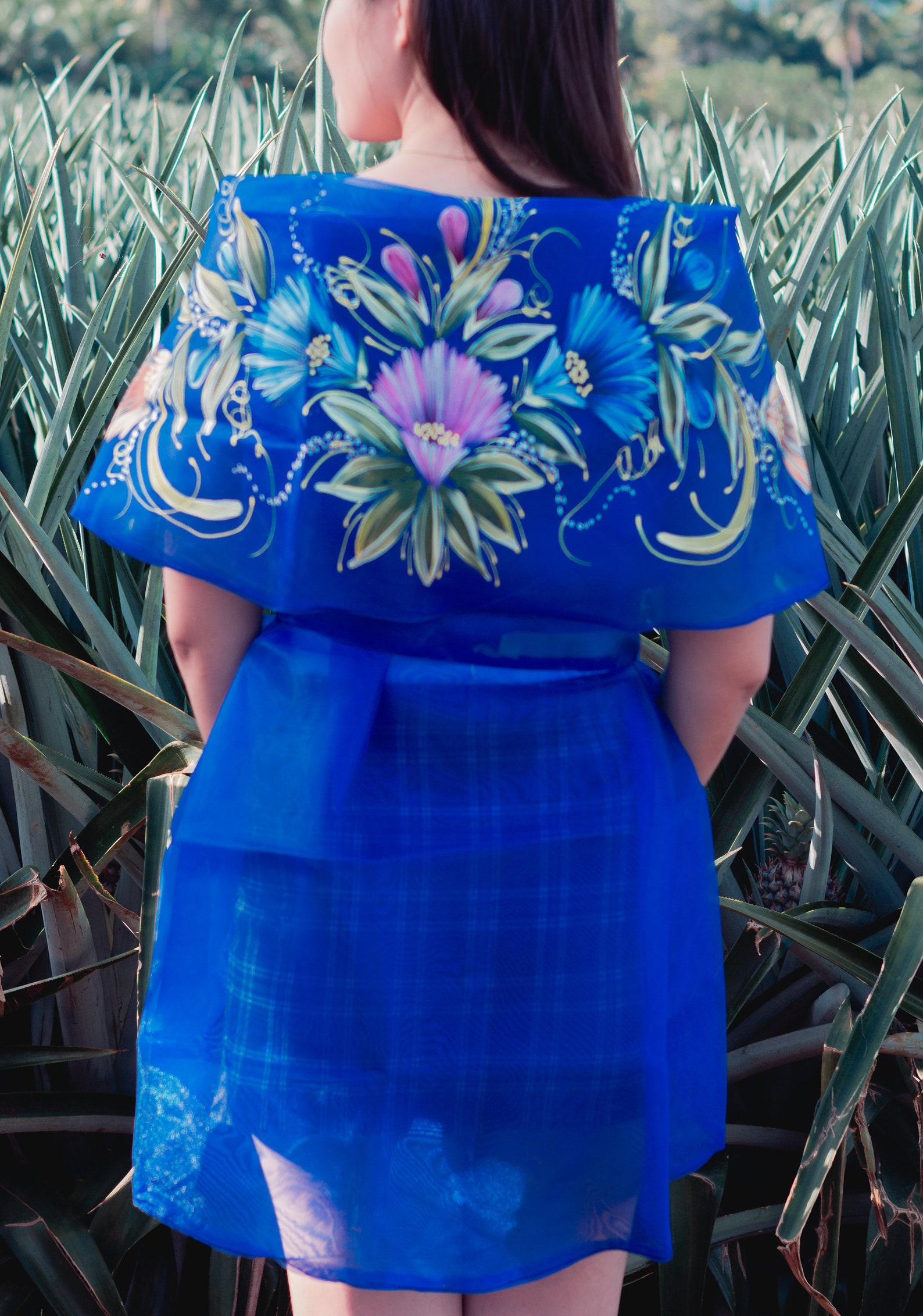 Hand Painted Wrap Around Filipiniana Etsy UK