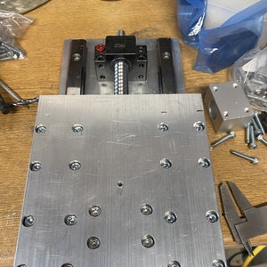 CNC Z carriage | fusion files | setup files | grbl | .nc files | G Code | hgr rails| sbr rails | plans