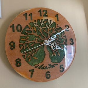 Tree of Life Clock SVG & Lightburn files to make Epoxy Resin Clock