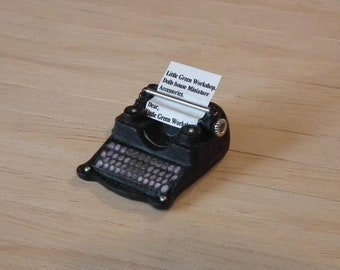1/12 dolls house miniature Handmade Type Writer office study Remington Typewriter Office worker study Artisan gift card making student