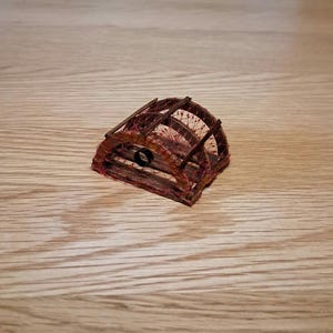 1/12 dolls house miniature Handmade Artisan Lobster Pot real wood Basket Fishing Beach Hut fishing cottage Pub Accessory Garden planter Pots