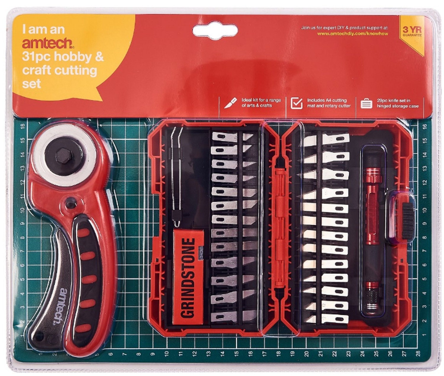 Threadart Premium Rotary Cutting Set - Ergonomic 45mm Cutter, Mat