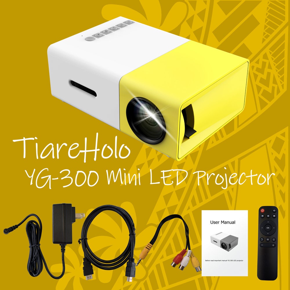 frelsen amerikansk dollar TVstation YG-300 LED Mini Projector Used-good Work - Etsy