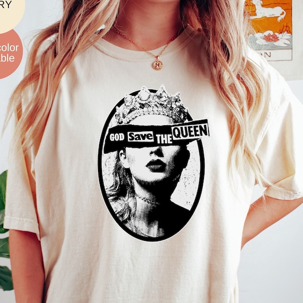 Gott schütze das Königin-Shirt, Gott schütze die Königin: Ruf-Ära inspiriertes T-Shirt, Komfortfarben Swiftie-Shirt