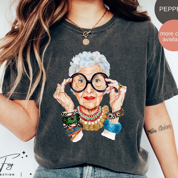 Iris Apfel Shirt, RIP Iris Apfel Shirt, Iris Apfel Rememberance, Fashion Icon Tee, Iris Apfen Tee