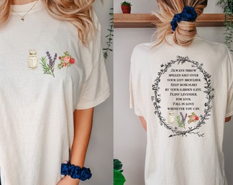 Practical Magic Shirt, Salt Rosemary Lavender Love Shirt, Magic Spell Tee, Halloween T-Shirt, Witchy Shirts