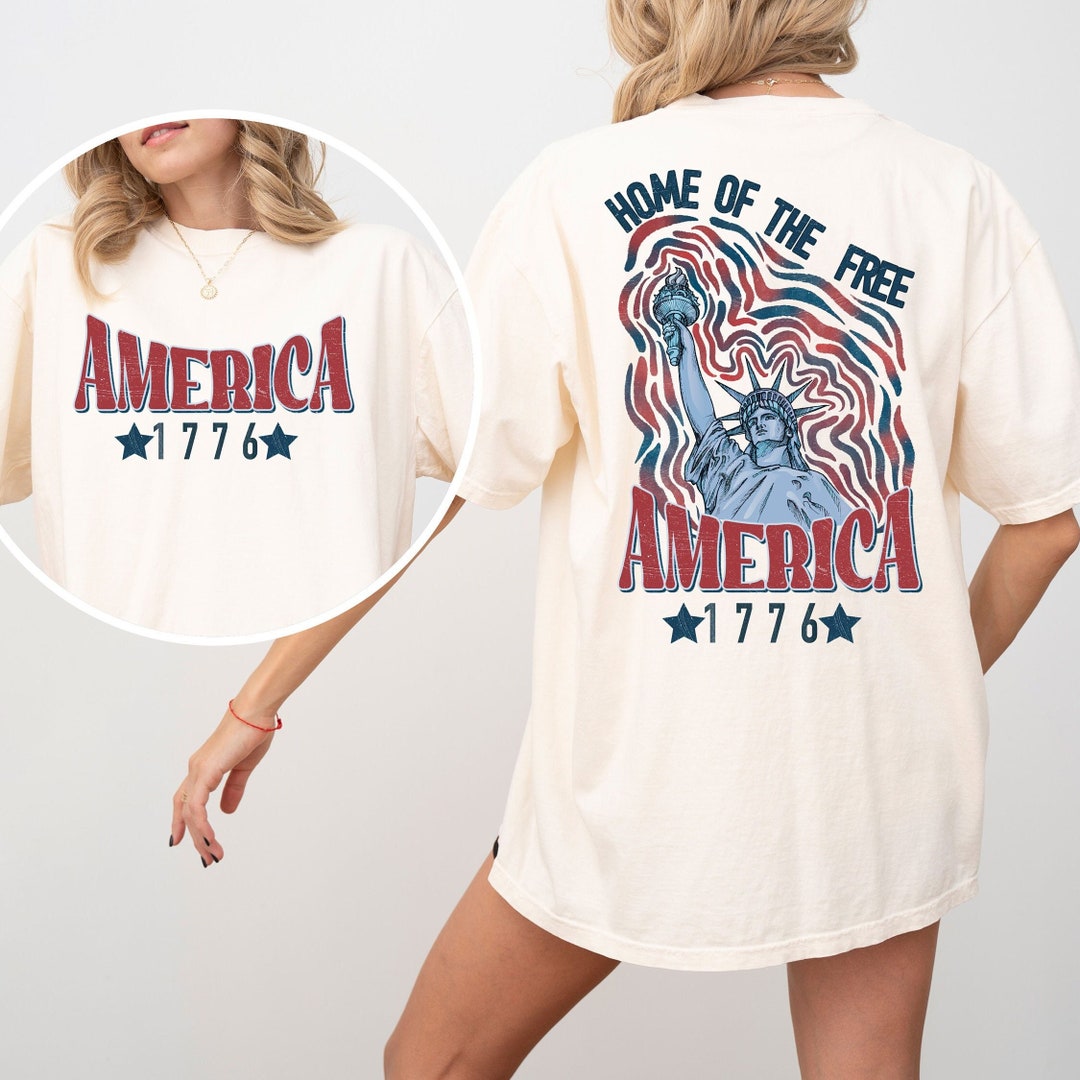 4th of July Comfort Colors Shirt, America T-shirt, Patriotic Gifts ...
