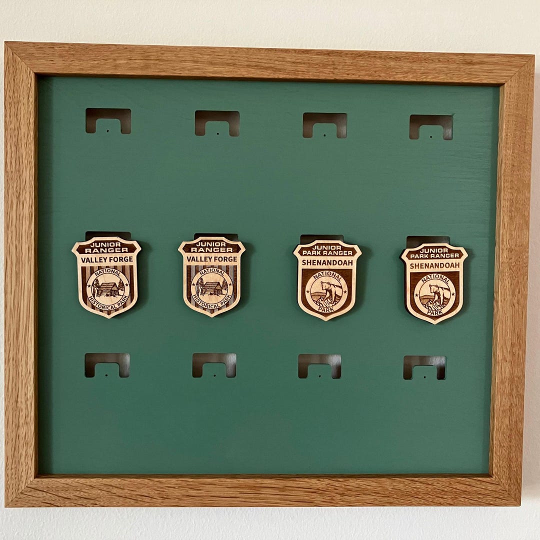 Framed Junior Ranger Badge Display | Pin Display | National Parks - Etsy